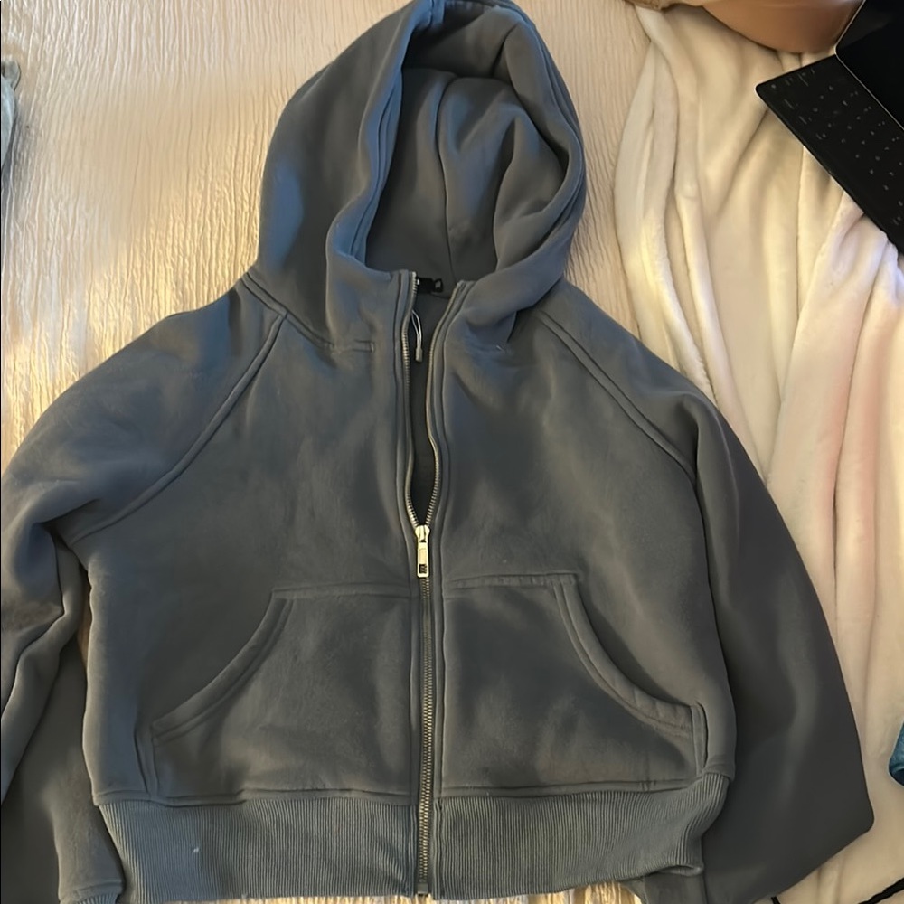 Blue Zip-Up Hoodie